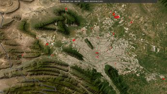 Imangen de incendios 4 de marzo 2025 en Nuevo León.| Nasa