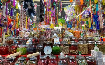 Dulces típicos para aguinaldos en el Mercado La Acocota Puebla / Melanie Torres