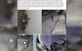 Reporte robo / Cortesía Facebook