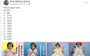 Ropones para niño Dios en Facebook | Especial