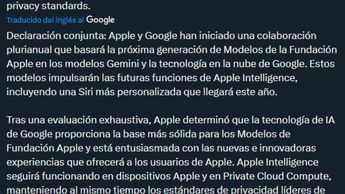 Apple usará Google para mejorar Siri y añadir funciones de IA al iPhone | X @NewsFromGoogle
