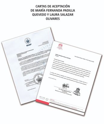 Cartas de aceptación de María Fernanda y Laura. | Especial
