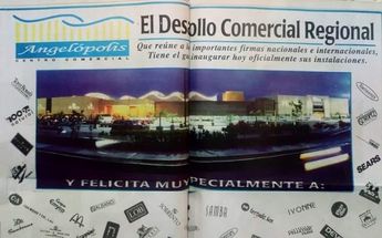 Publicidad de la inauguración de Angelópolis en 1998 | Foto: Diego Pérez