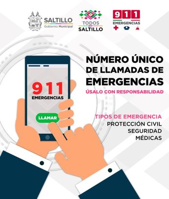 Mediante la aplicación 911 puedes reportar situaciones de emergencia o peligro.