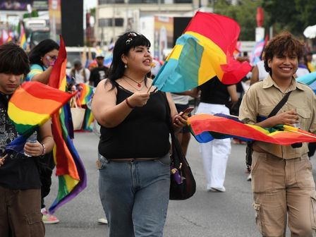 La  Marcha del Orgullo reunió a miles de regiomontanos.| Enrique Mateos