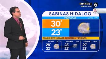 Pronóstico del tiempo para Monterrey, con Nelson Valdez - 24 de julio de 2024