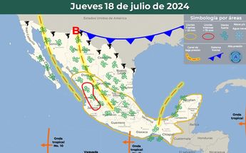 Clima en México 18 de julio