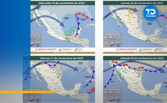 Frentes fríos noviembre 2023