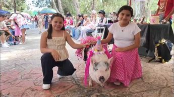 Peggy recibió a sus invitados en el Bosque Urbano de Saltillo, donde disfrutó de una convivencia especial. | Cristian Montelongo