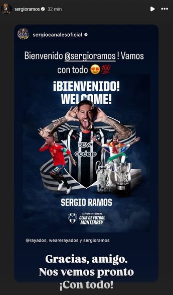 Sergio Ramos y Sergio Canales vía Instagram
