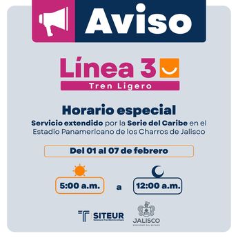 El cambio de horario sólo tendrá un plazo de 7 días. | Imagen: Siteur