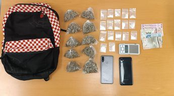 Droga decomisada al detenido. | Cortesía