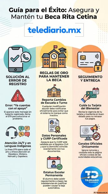 La Beca Rita Cetina representa una herramienta vital para la continuidad educativa. | Telediario vía NotebookLM