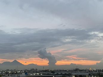 Algunas extrañas nubes fueron captadas en el poniente de Monterrey. | Especial