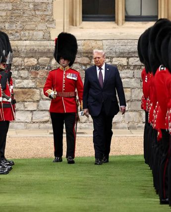 En Windsor se organizó una emblemática ceremonia para recibir a Donald Trump. | Foto: Reuters