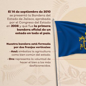 La Secretaría de Educación Jalisco ha detallado la explicación de la simbología y origen de la bandera de Jalisco | SEJ