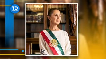 Claudia Sheinbaum fue retratada el mismo día en el que tomó posesión como presidenta de México / Captura.