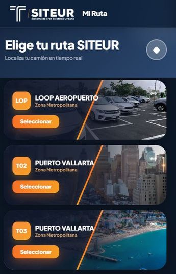 La plataforma permite seleccionar la ruta y ubicar la más cercana. | Mi Ruta Jalisco