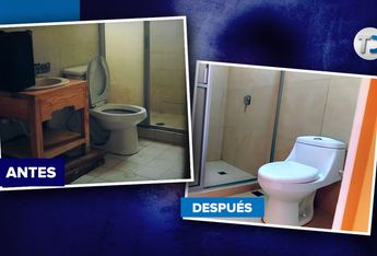 Baños renovados en Capullos.  | Especial