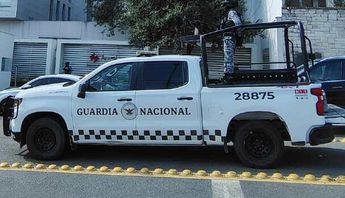 La zona permanece bajo resguardo de unidades de la Guardia Nacional.