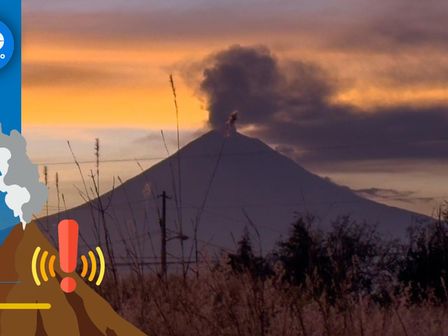 El semáforo de alerta volcánica del Popocatépetl está en Amarillo Fase 2 HOY 20 de noviembre de 2024 / Andrés Lobato