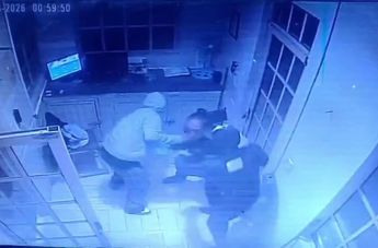 La trabajadora fue sorprendida durante la noche y quedó asustada tras el incidente registrado. | Cristian Montelongo