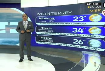 Clima Monterrey hoy miércoles 17 de abril