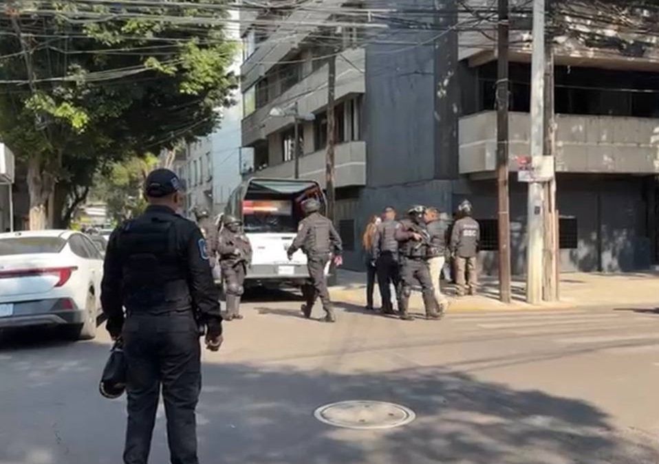El policía lesionado tras balacera en la colonia Juárez fue trasladado a un hospital | Especial