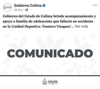 El gobierno de Colima emitió un comunicado al respecto/ Especial