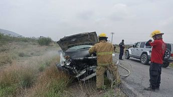 En el fuerte accidente participaron dos camionetas. | Cortesía