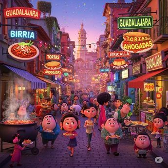 La gastronomía de Guadalajara es variada, pero hay ciertos platillos que son emblemáticos como la torta ahogada, la birria y la jericalla (Gemini)