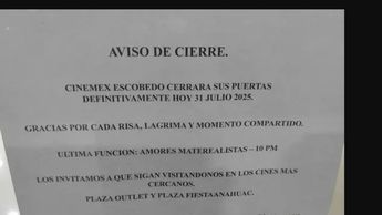 Cinemex expresó agradecimiento a sus clientes por tantos años de acompañamiento