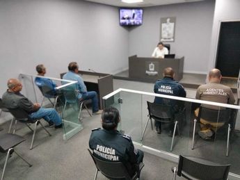 Los implicados fueron puestos a disposición de un juez cívico. | Cortesía