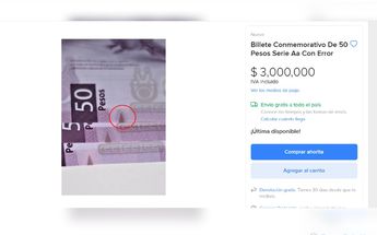 Venden billete del ajolote con falla de impresión en millones / Captura.