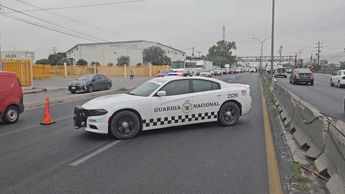 El incidente en Apodaca, Nuevo León provocó la obstrucción de dos carriles de la Carretera a Laredo. | Fabricio Gallegos