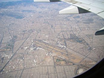 Vista aérea del AICM.