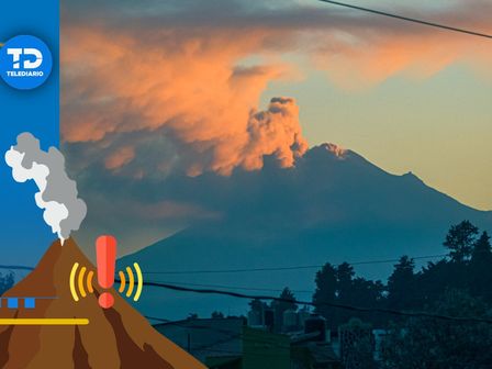 Actividad del volcán Popocatépetl / Agencia Es Imagen