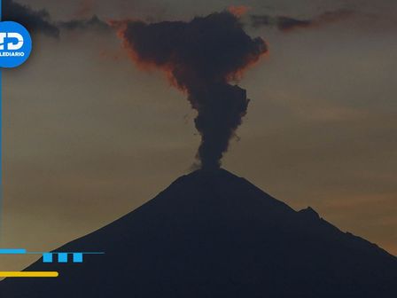 El semáforo de alerta volcánica del Popocatépetl está en Amarillo Fase 2 HOY 31 de diciembre de 2025 / Es Imagen