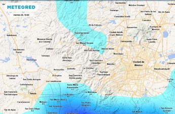 Nuevamente la lluvia llega a la Ciudad de México, aunque también se reportan altas temperaturas en algunos momentos del viernes 25 de julio / Meteored