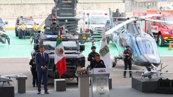 Alejandro Armenta refuerza seguridad en Puebla con 46 drones y vehículos blindados | Cortesía