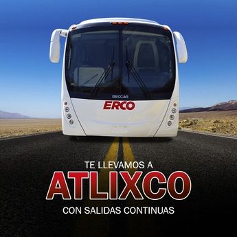 Autobuses ERCO ofrecen un precio más económico para viajar de Puebla hacia Atlixco / Facebook