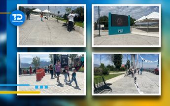 Saltillenses acuden al Mirador para observar el eclipse.