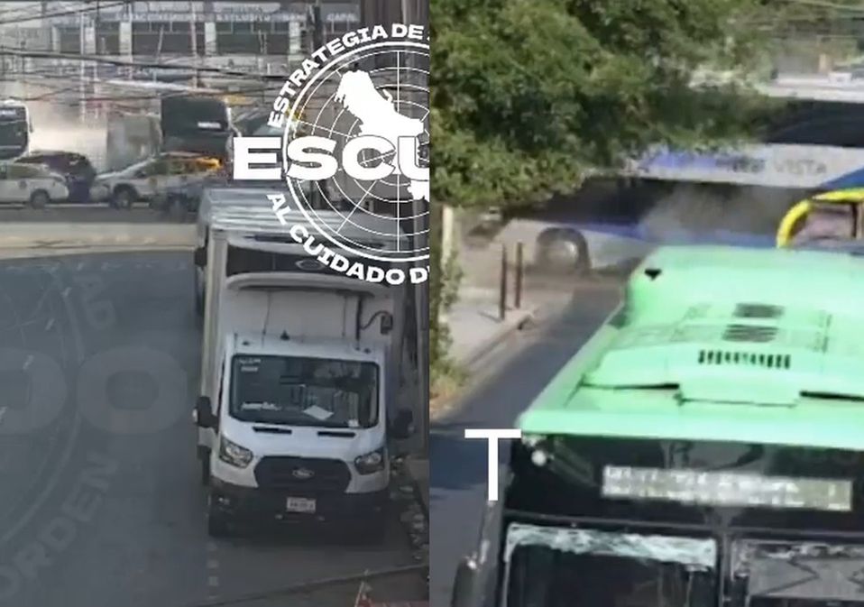 En el video se muestra cómo el autobús avanza sin poder detenerse. | Cortesía