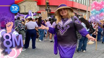 Gente de todas partes del mundo en la marcha del 8M en Monterrey | Fernanda Pérez
