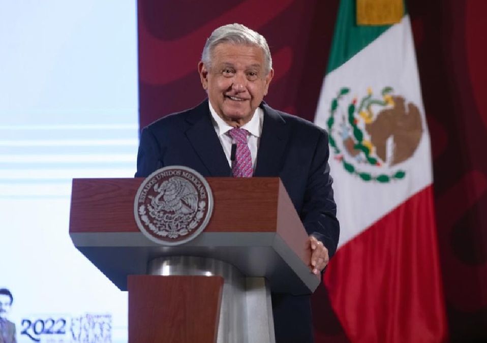 AMLO en La Mañanera. / Presidencia