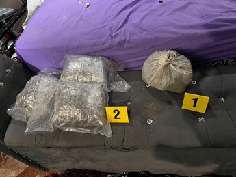 Bolsas con droga encontradas en uno de los domicilios cateados. | Cortesía