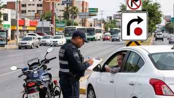 Multa por inclumplir señal de tránsito.| Gemini