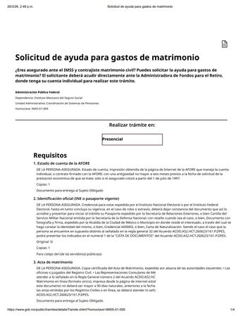 Así se ve el documento que debe estar impreso para generar la Solicitud de ayuda para gastos de matrimonio / Especial