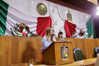La diputada Perla Villarreal presentó la iniciativa de reforma en el Congreso de Nuevo León. | Cortesía