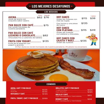 Cafetería con robot mesero en Monterrey menú | Especial
